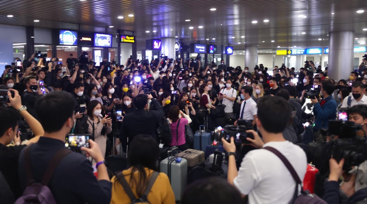 独家视频：某女星机场被粉丝围堵，保镖失控推倒老人引发众怒